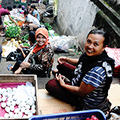 indonésie: Někteří trhovci byli vstrícní, i když věděli, že si nic nekoupíme. Někteří se fotit nenechali.