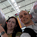 indonésie: Before-departure ISM with Mili, departures list and safe-packed bags. Prague Airport Ruzyne, T1. 
